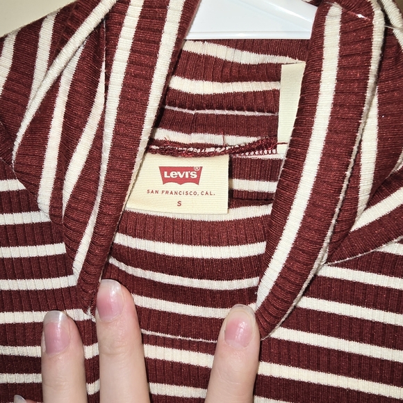 Red Ruched Turtleneck Top - Picture 3 of 3